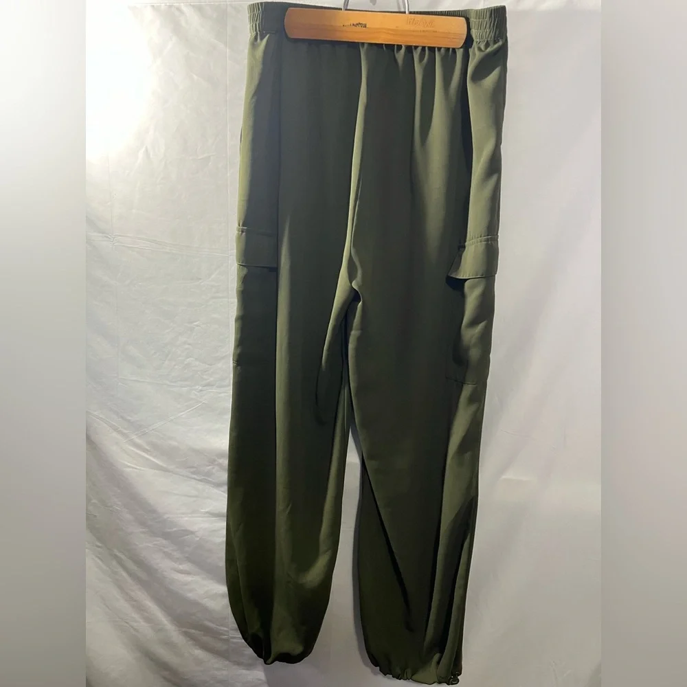 Modern Works Cargo Jogger Pants Bundle Lot 2 Size Large Olive Green Camo Utility - Picture 8 of 11